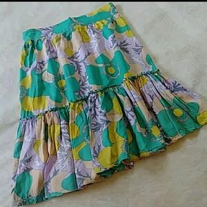 Renee Loves Frances Pastel Colored Floral Skirt